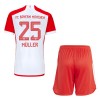 Virallinen Fanipaita + Shortsit FC Bayern München Thomas Muller 25 Kotipelipaita 2023-24 - Lasten